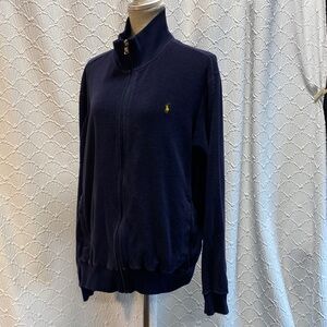 Polo by Ralph Lauren size XL dark navy terryclot with Yellow polo Logo casual